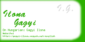 ilona gagyi business card